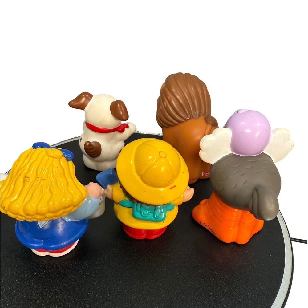 VTG Fisher Price Little People Animal & Figure 5 Lot Lion Dog Ostrich 2001-2007 - Picture 6 of 16